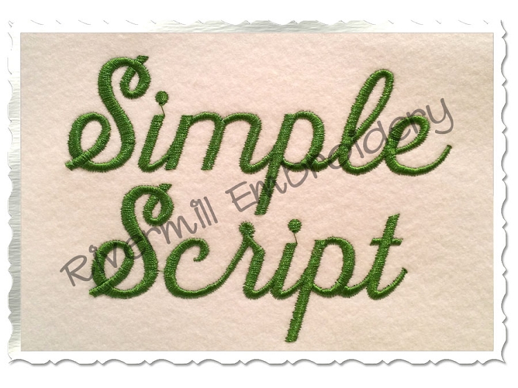 1 2 Inch Machine Embroidery Fonts