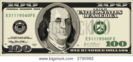 19 New 100 Dollar Bill Vector Images