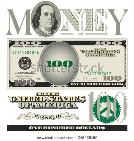 100 Dollar Bill Vector