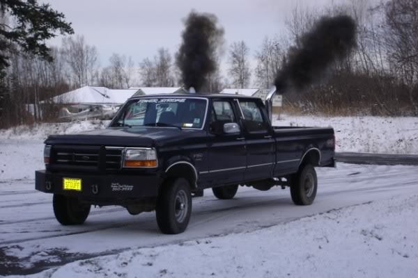 1997 Ford F-350 Diesel with Smoke Stacks