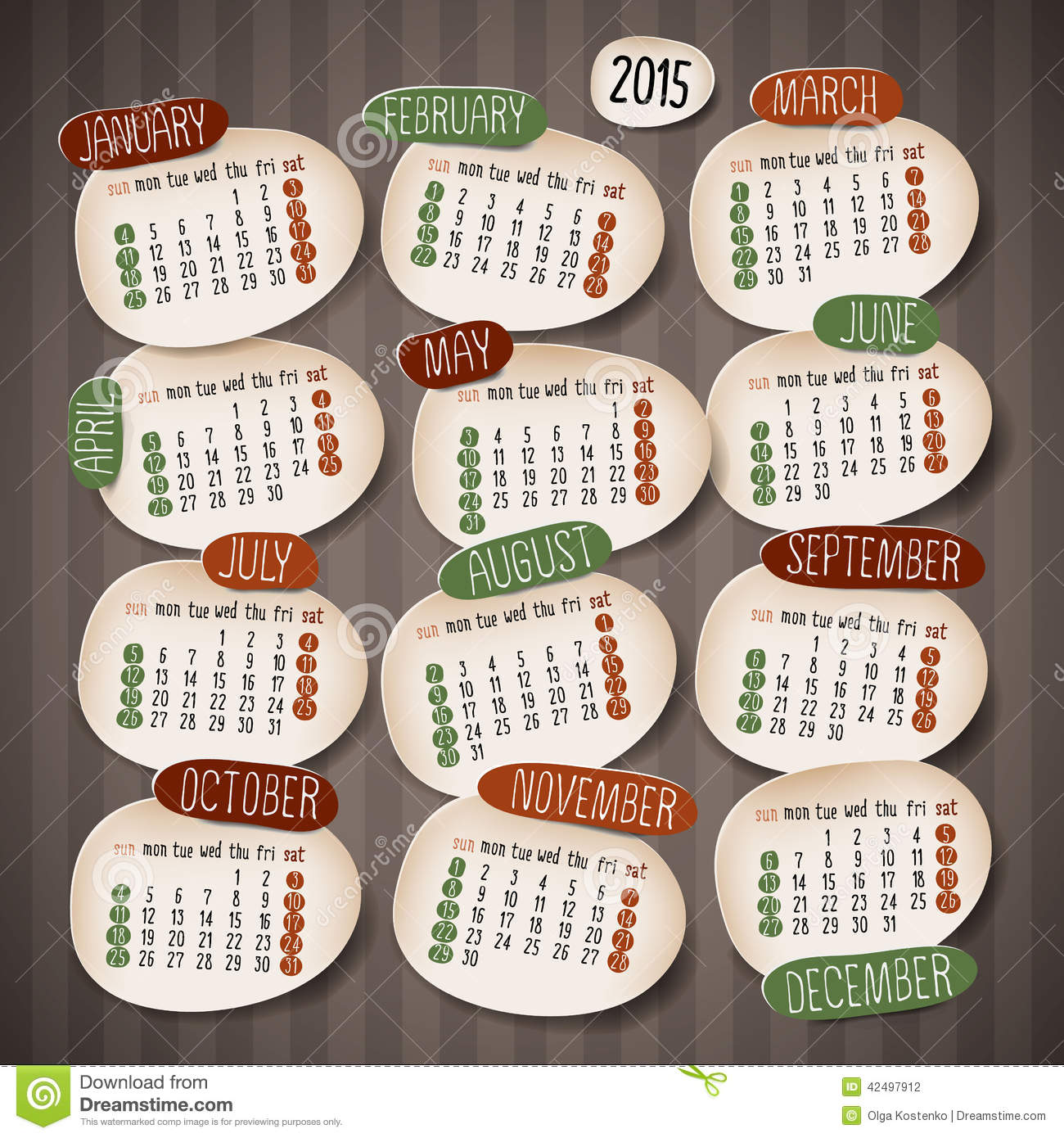2015 Calendar Cover Design