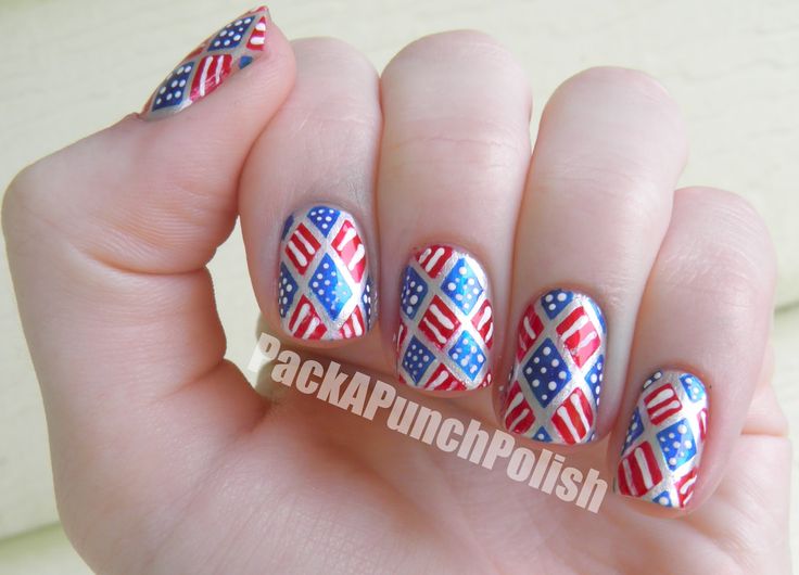 4th July Nails Design