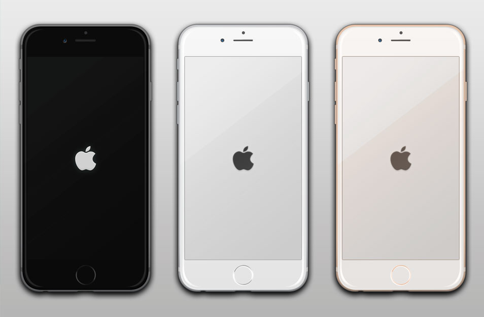 6 iPhone Vector Template