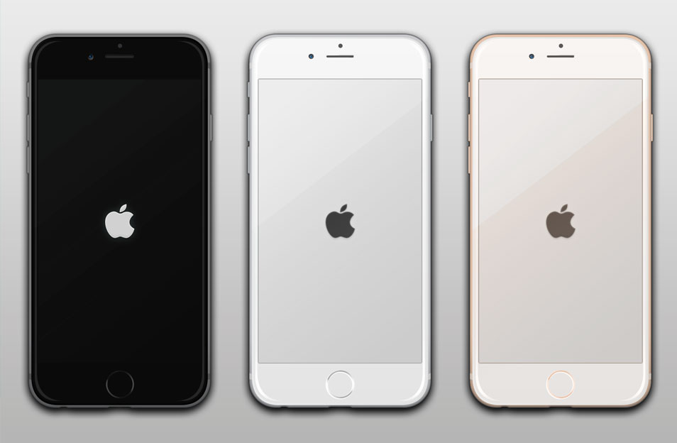 6 iPhone Vector Template 6 iPhone Vector Template