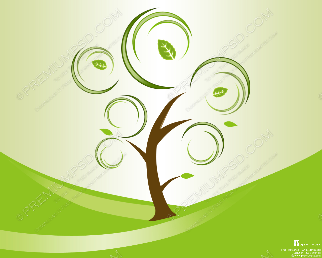 Abstract Swirl Tree Designs Abstract Swirl Tree Designs