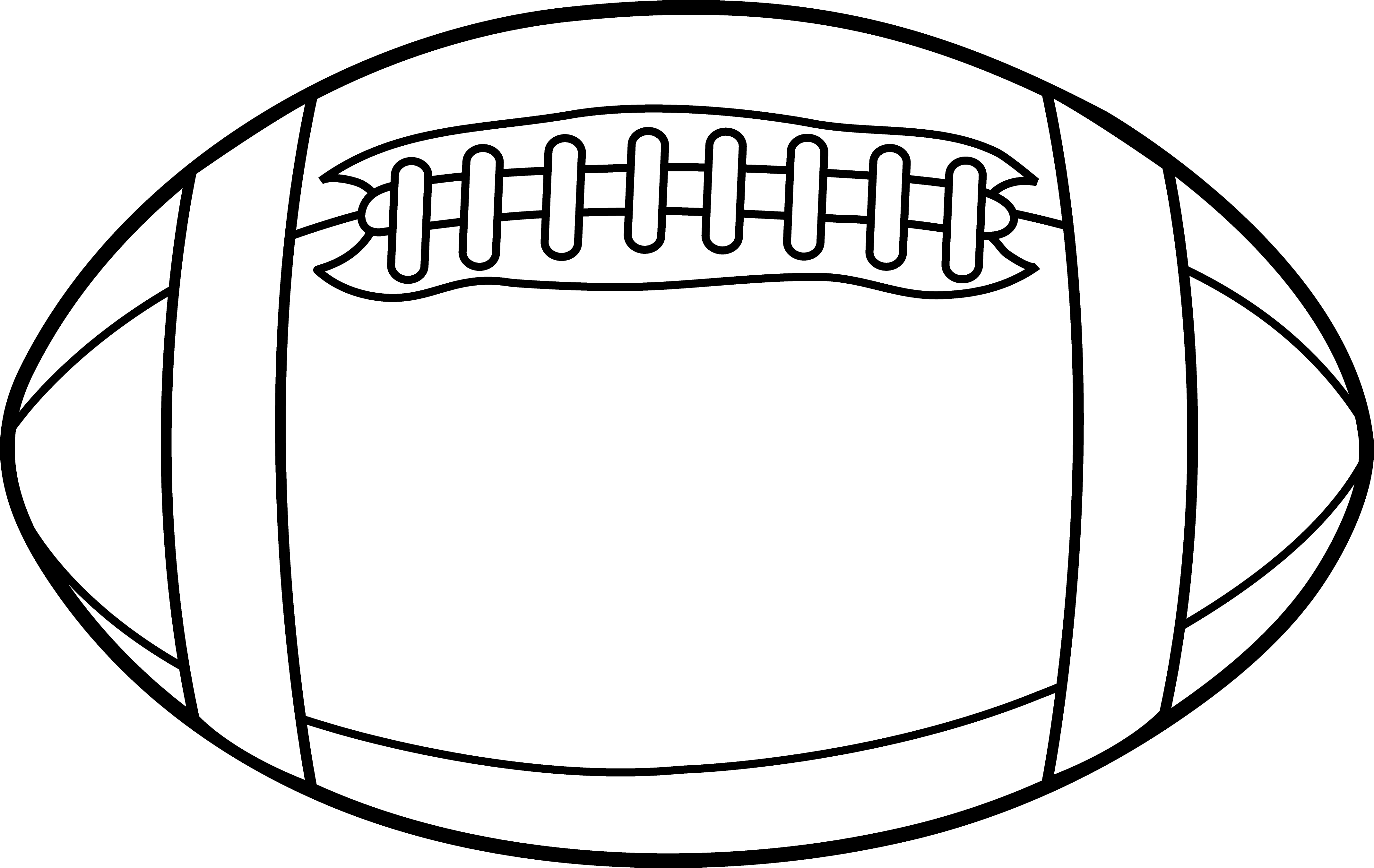 American Football Clip Art Black and White