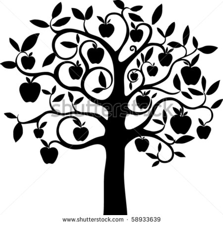 11 Apple Tree Vector Images