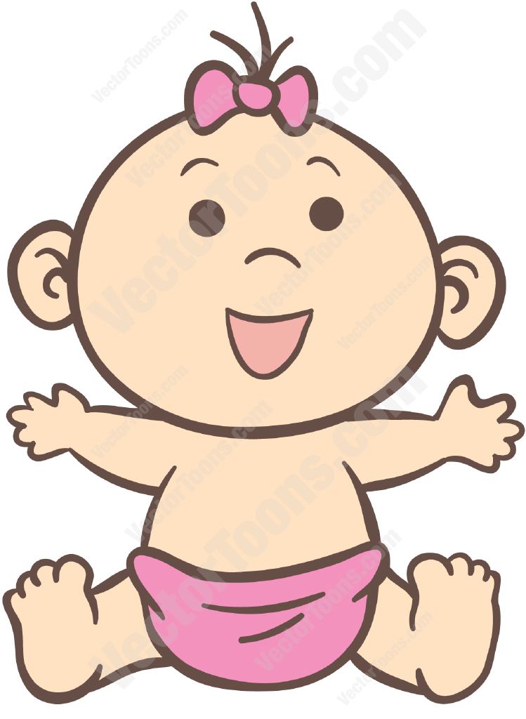 12 Baby Girl Vector Images