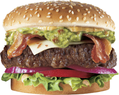 Bacon Guacamole Burger Carl's Jr.