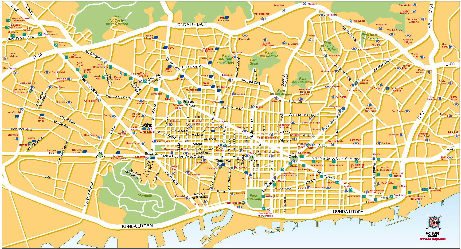 Barcelona Map