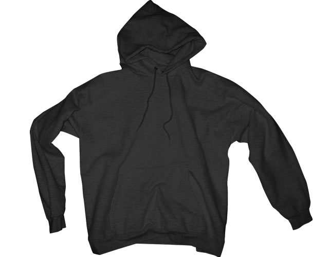 Black Blank Hoodie Template