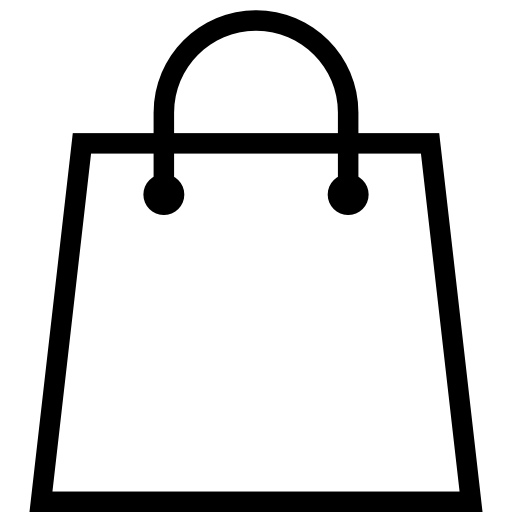 Black Shopping Bag Icon