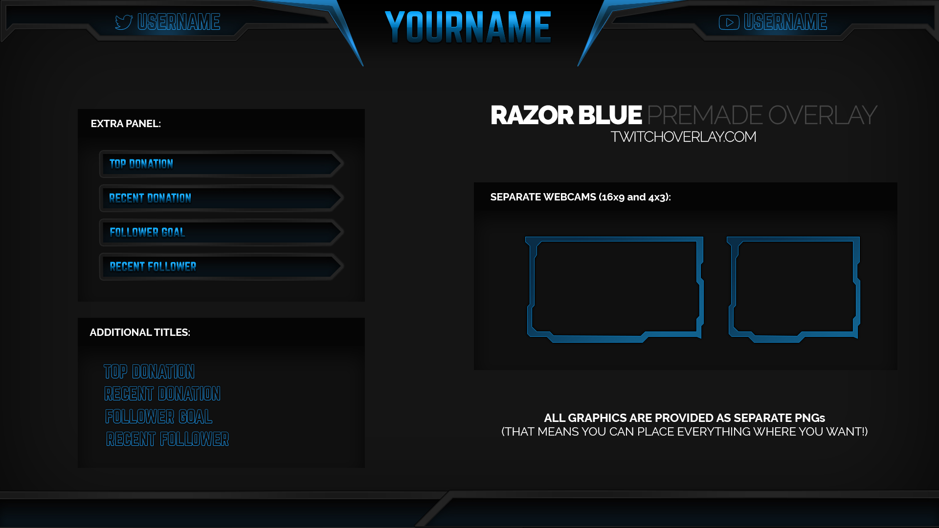 Blank Twitch Stream Overlay Blank Twitch Stream Overlay