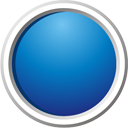 Blue Button Icon