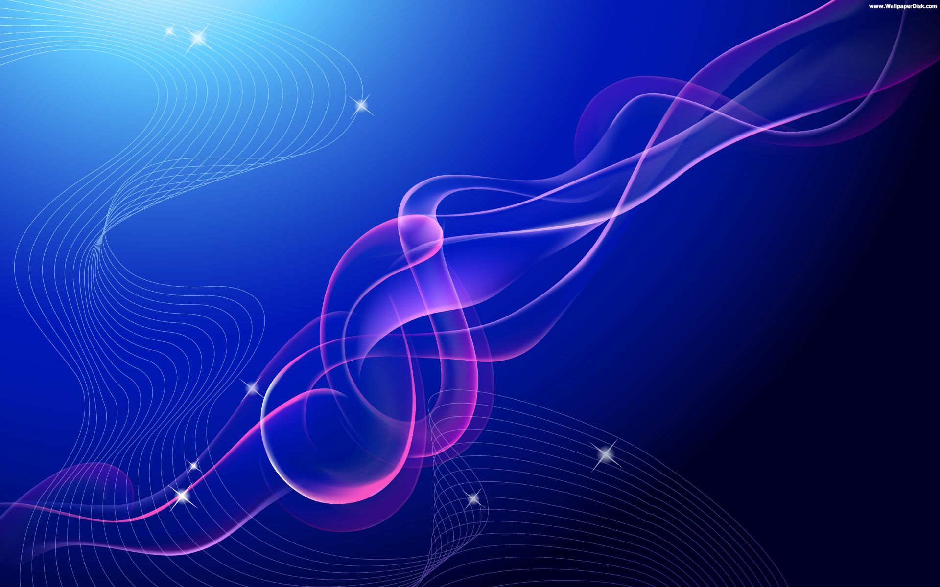 Blue Vector Wave Design Blue Vector Wave Design