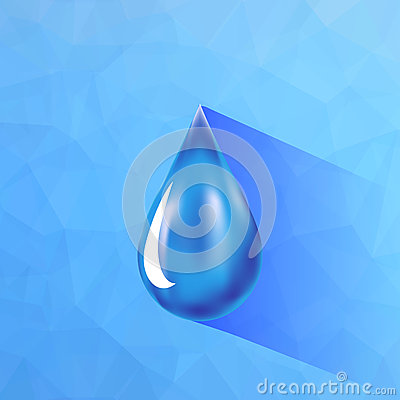 Blue Water Drop Icon