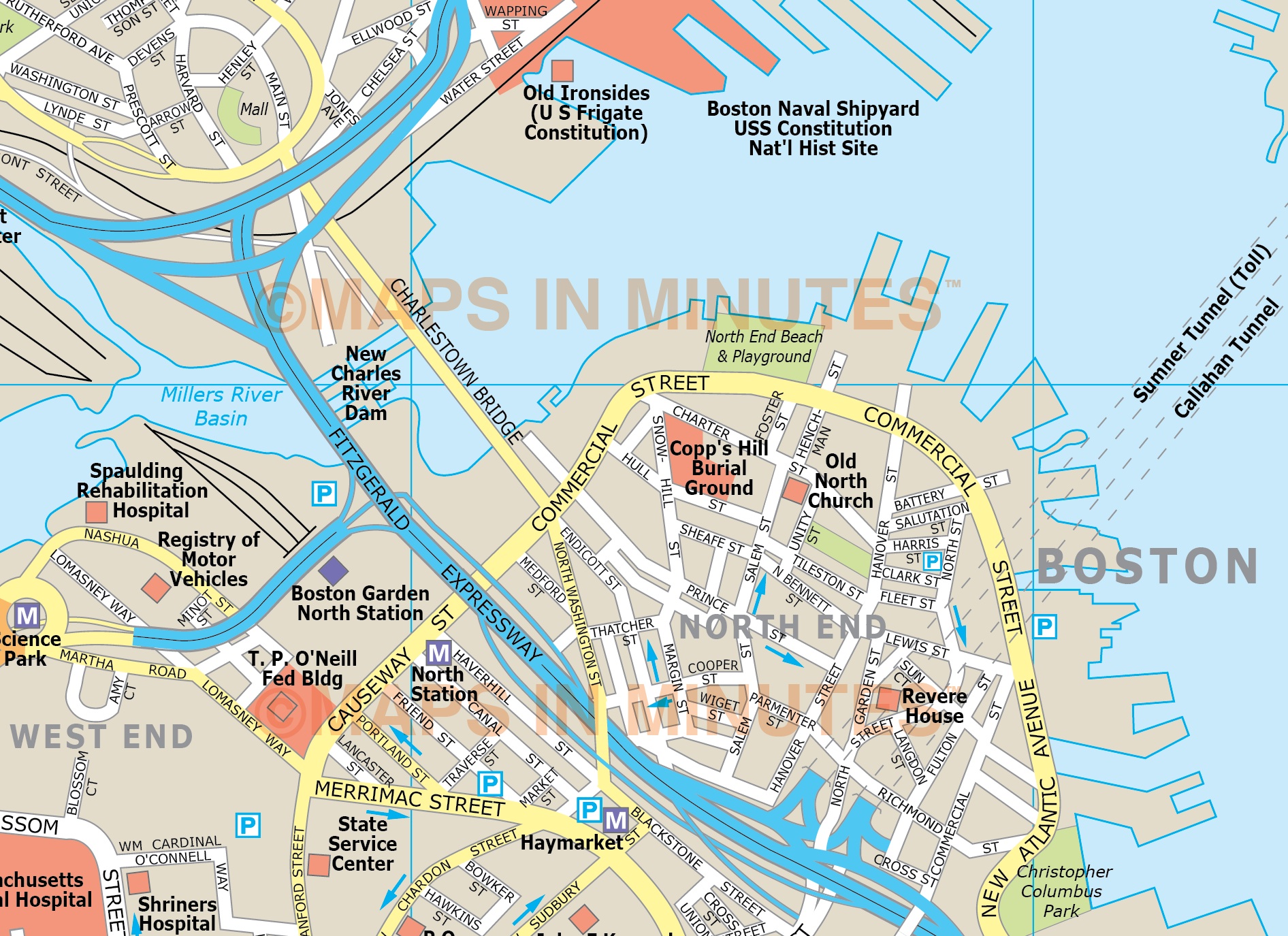 Boston City Map