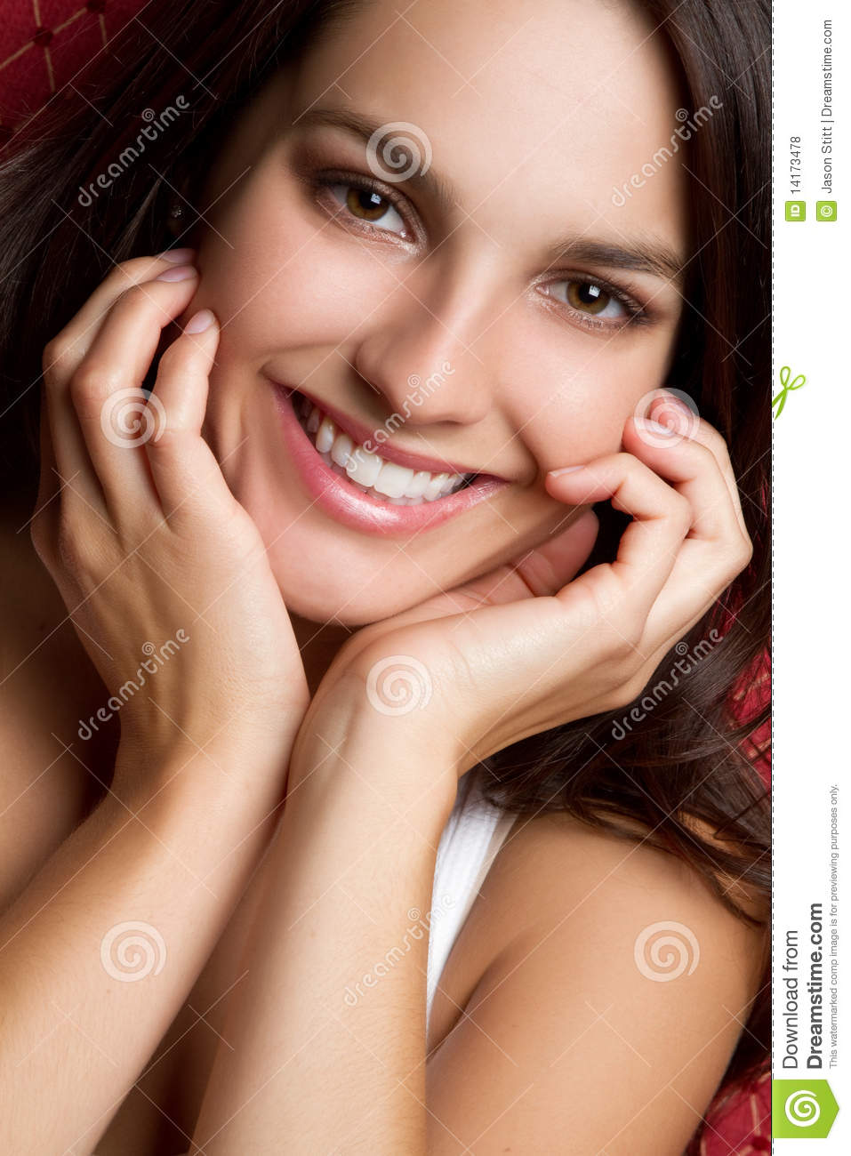 Brunette Girl Smiling