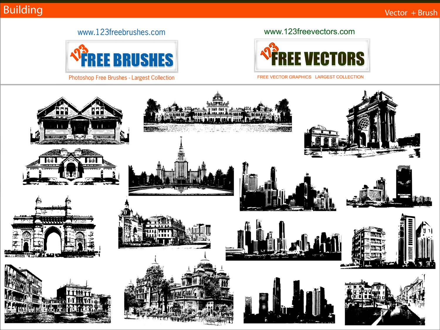 15 City Building Vector Free Download Images