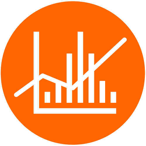 Business Intelligence and Analytics Icon Business Intelligence and Analytics Icon