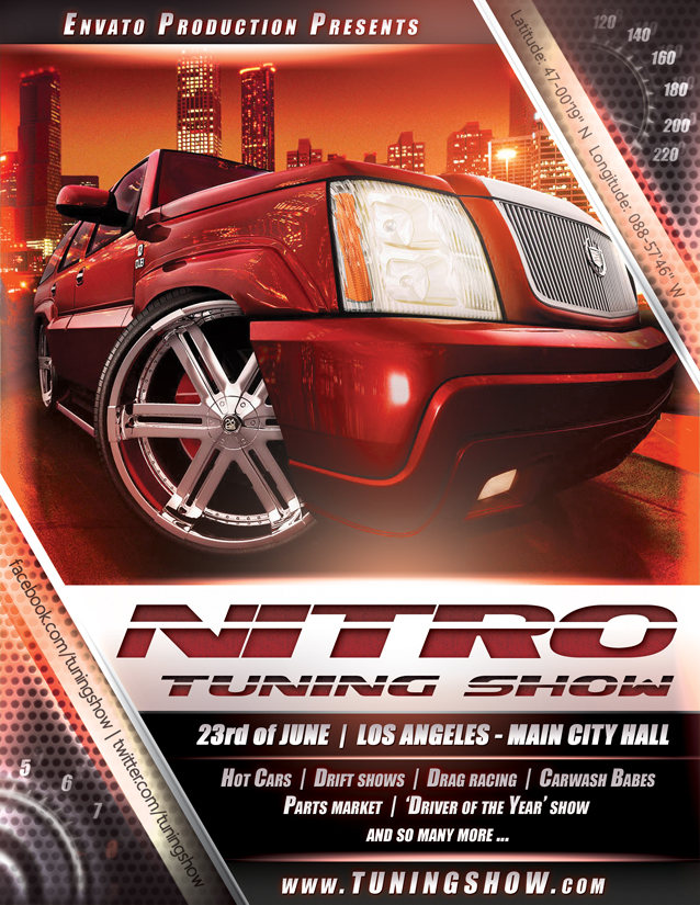 Car Show Flyer Template PSD