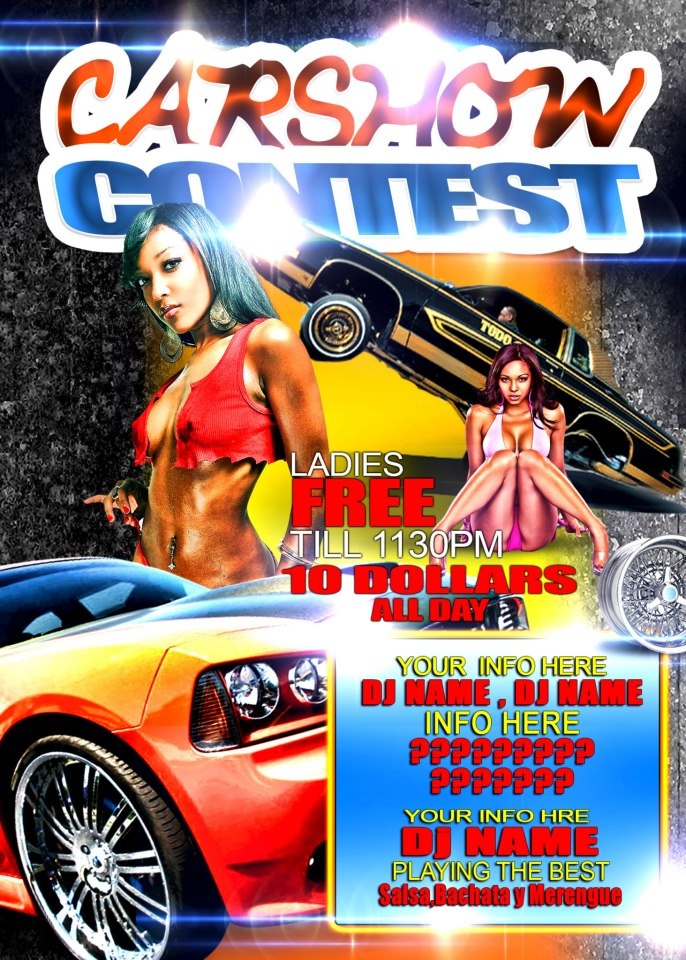 Car Show Flyer Template PSD