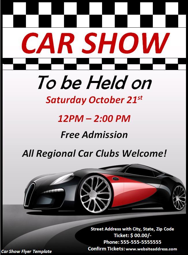 Car Show Flyer Template Free from www.newdesignfile.com