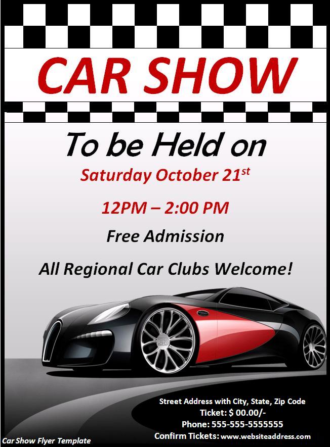 Car Show Flyer Template