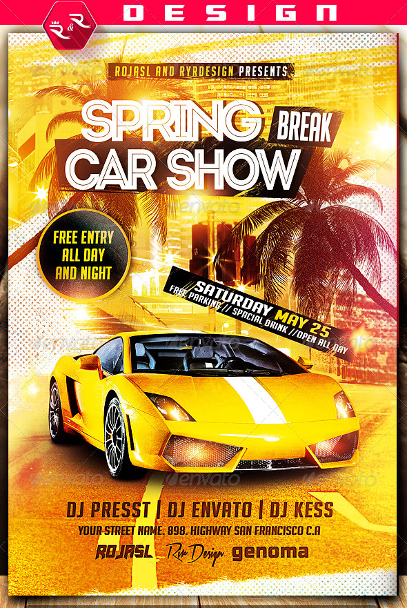 Car Show Flyer Template