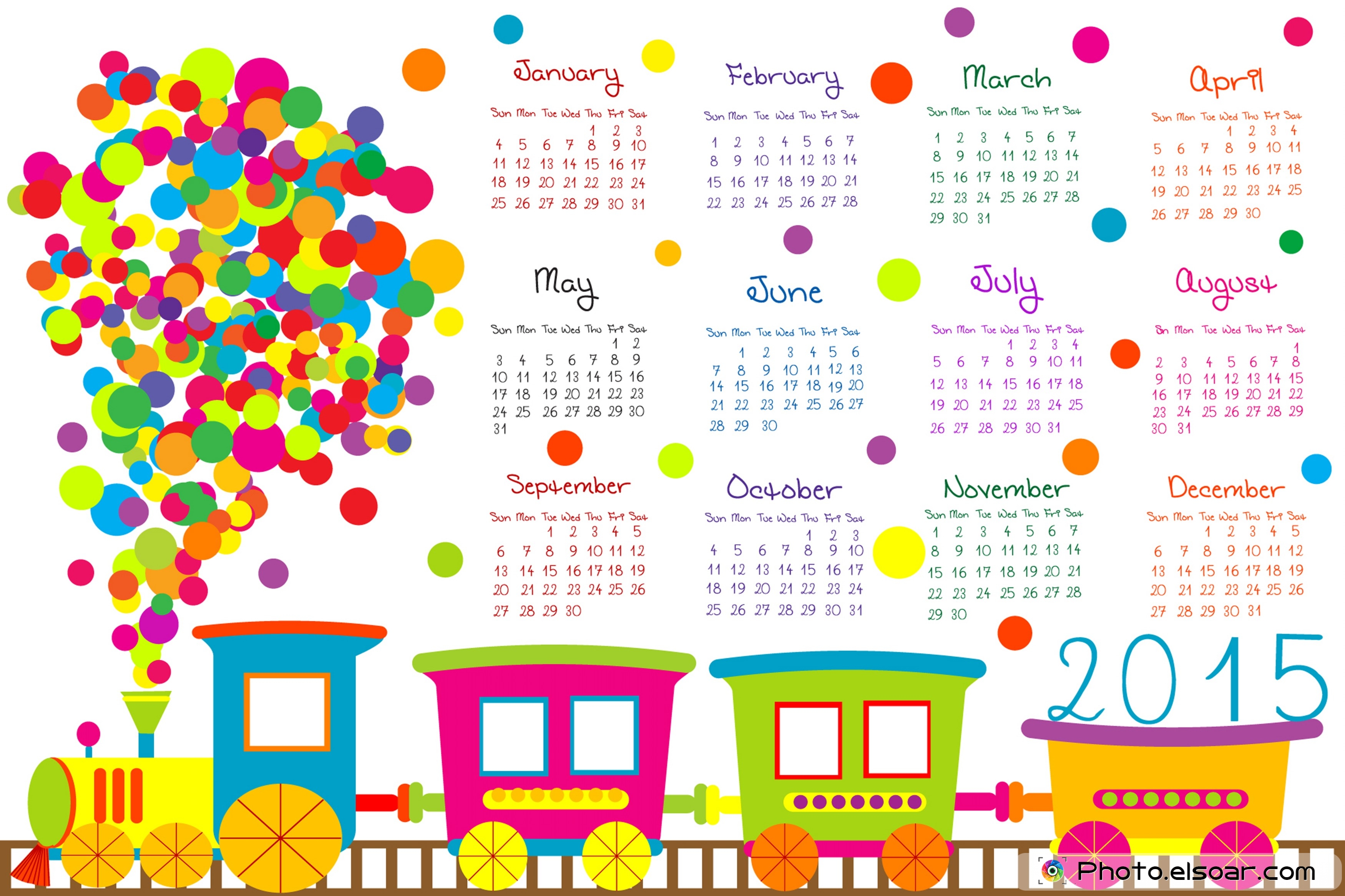 Cartoon Calendar 2015