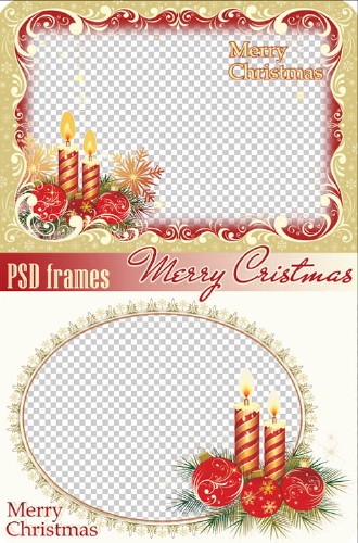Christmas Frame PSD Template