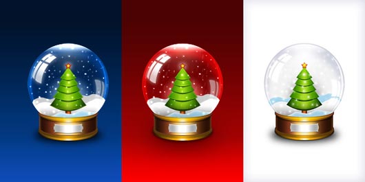 13 Christmas Globe PSD Images