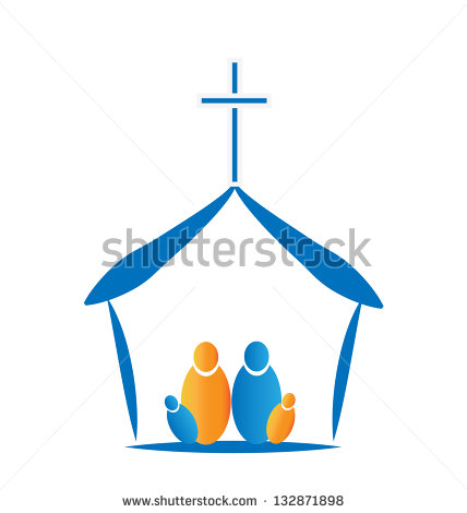 Church Family Vector Icon