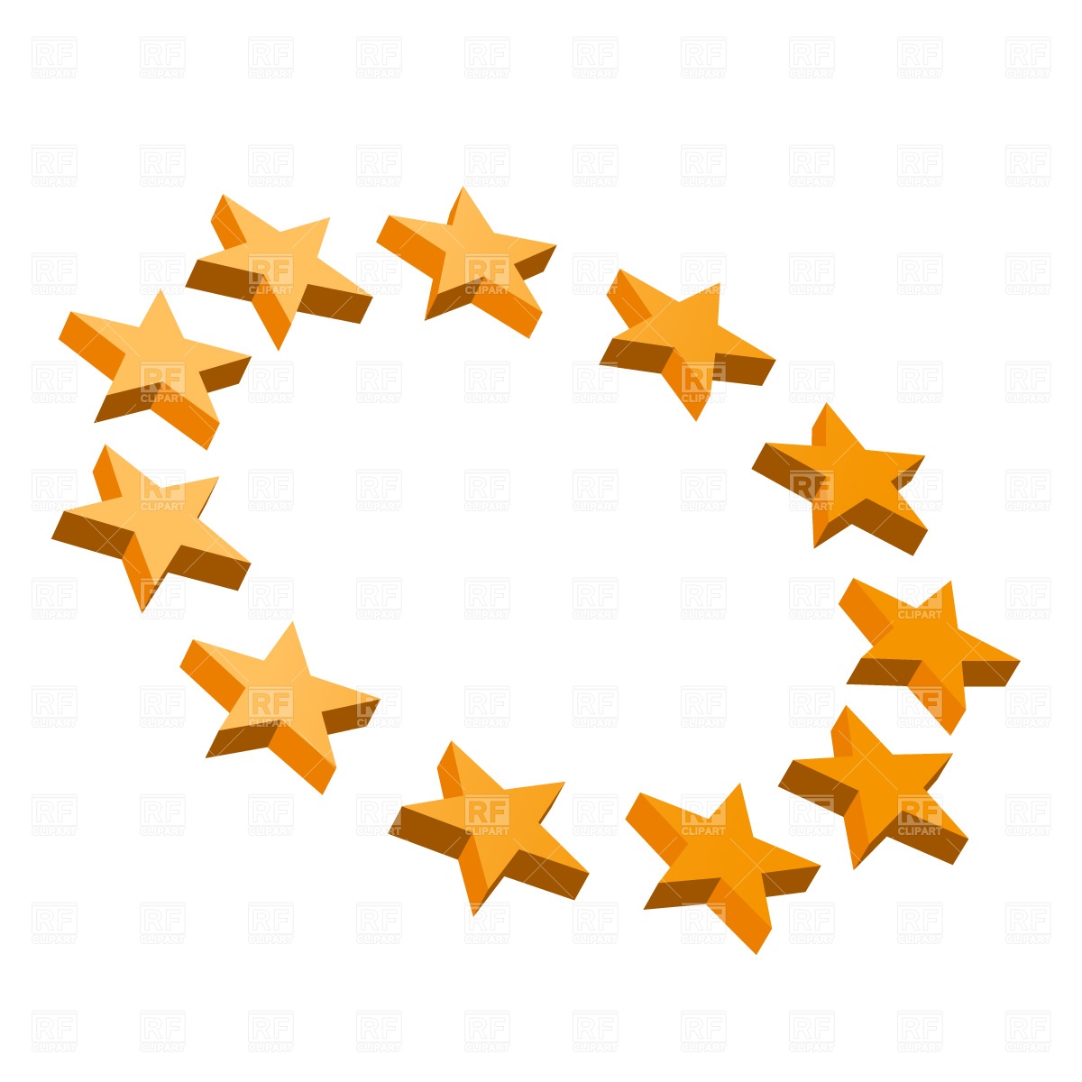Circle Star Vector Clip Art Free