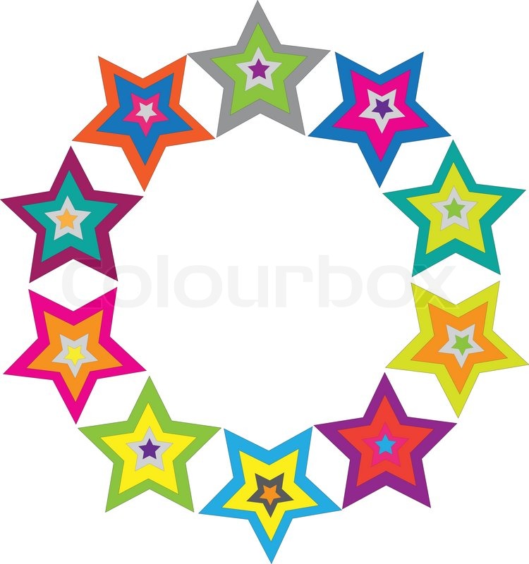 Circle Star Vector