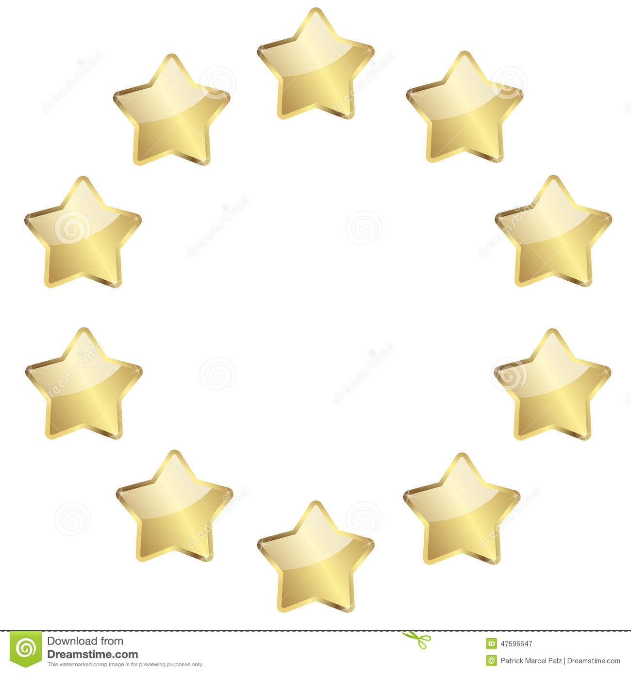 Circle Star Vector