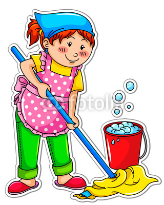 Cleaning Girl Clip Art