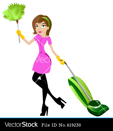 Cleaning Lady Clip Art