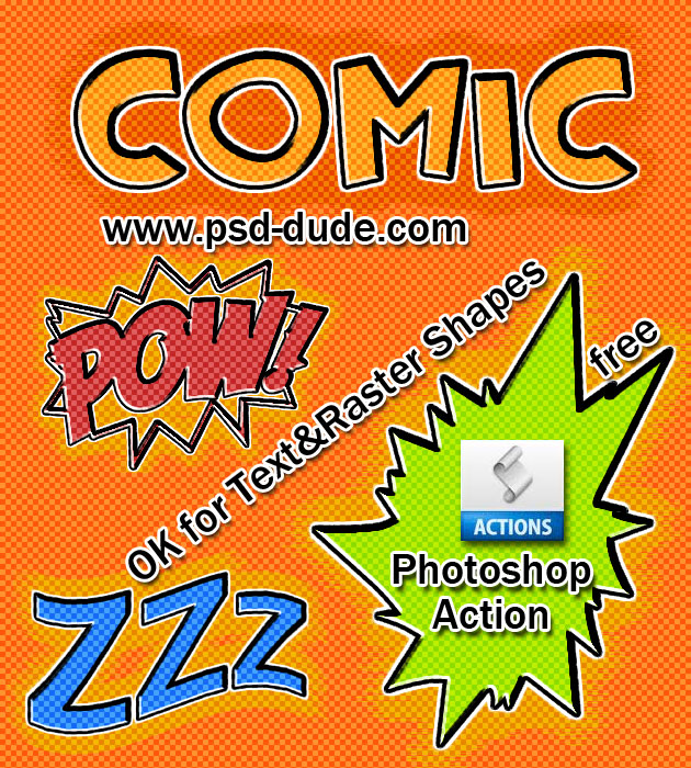 Comic Book Text Photoshop