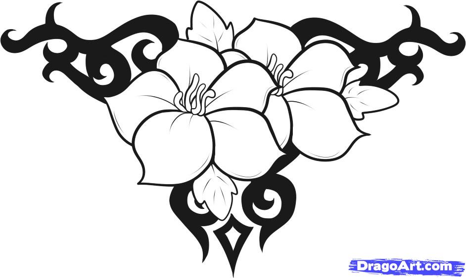 Cool Design to Draw Easy Flowers