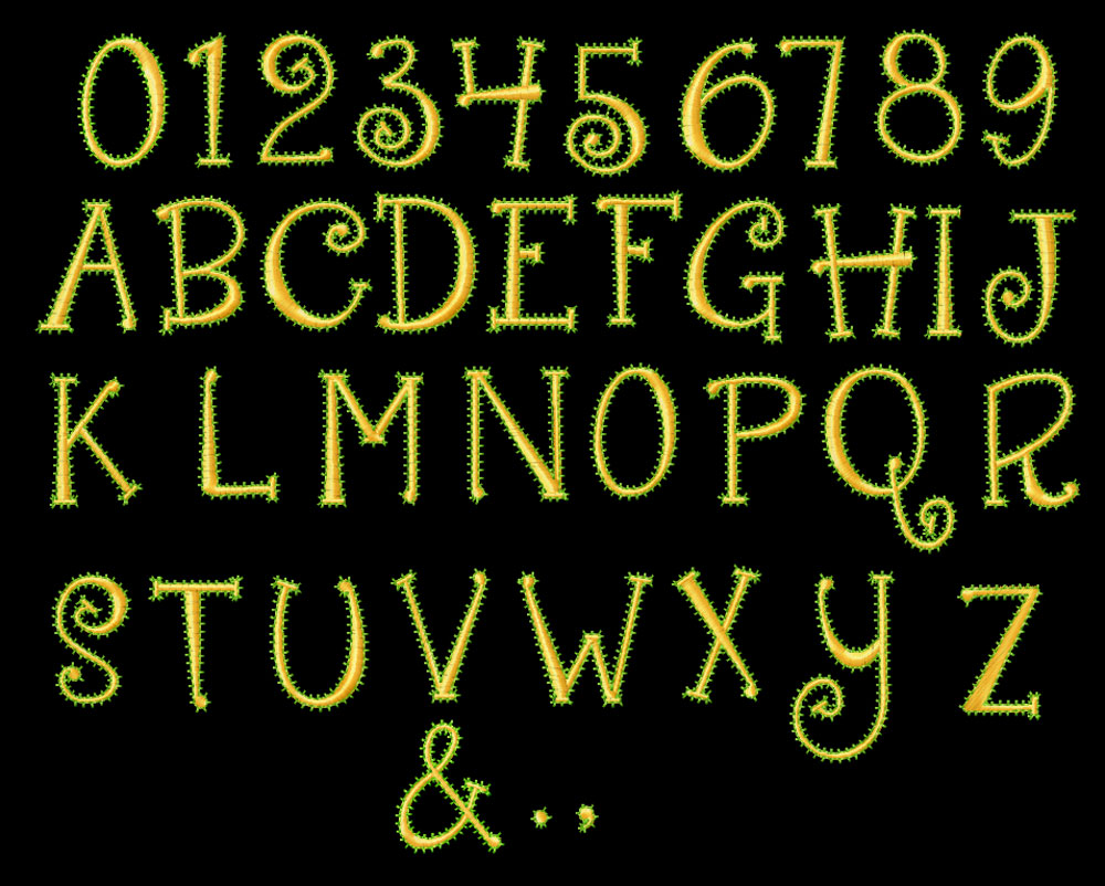 Creepy Number Fonts