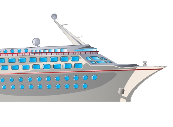 Cruise Ship Clip Art Vector