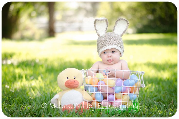 Cute Baby Easter Photography