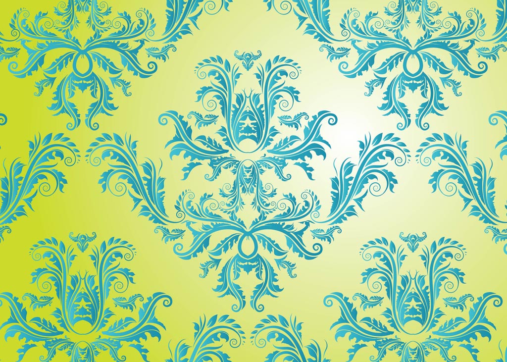 Damask Pattern Vector Free