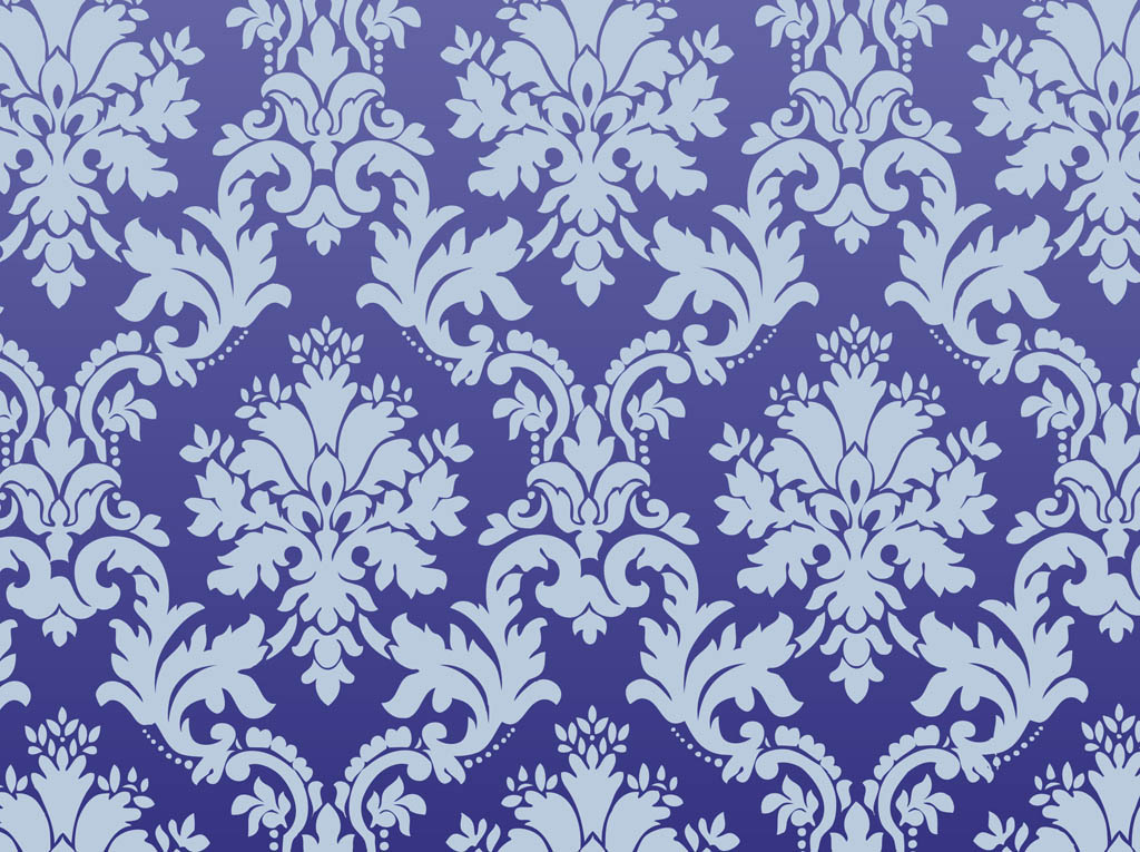 Damask Pattern Vector Free