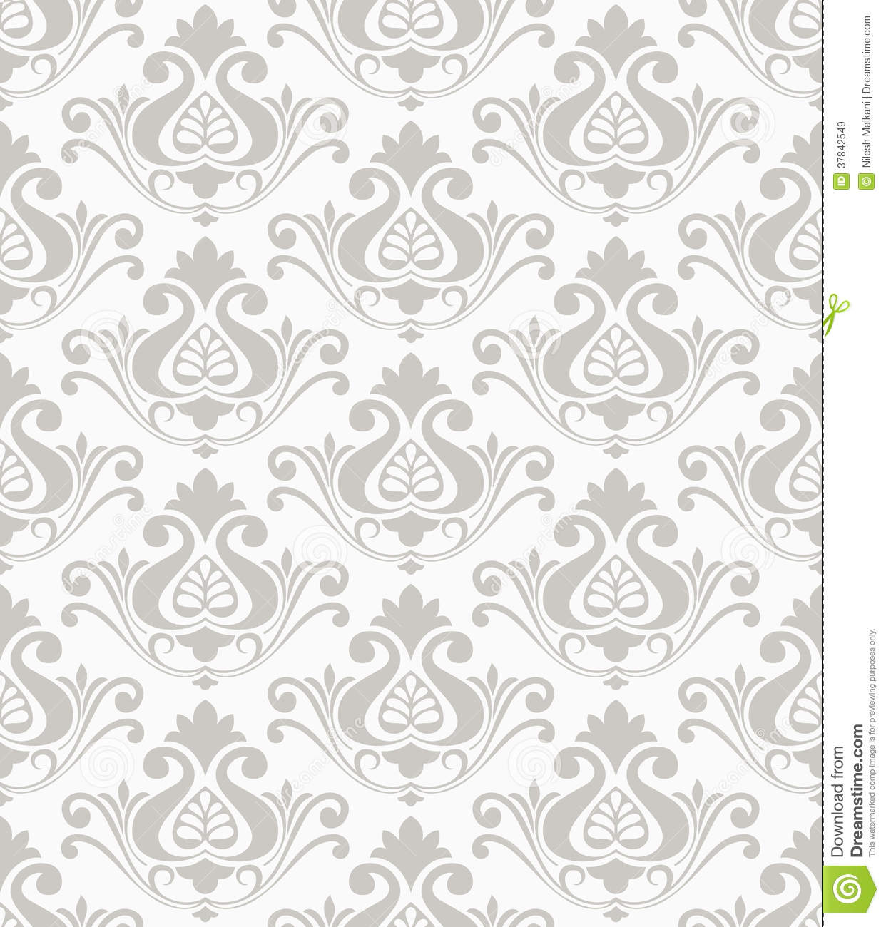 Damask Pattern Vector Free