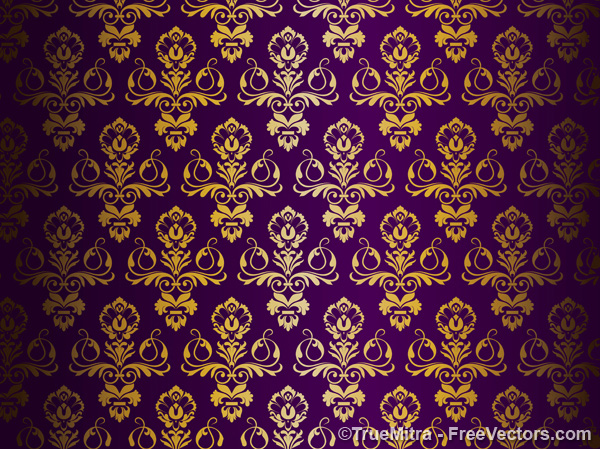 Damask Pattern Vector Free