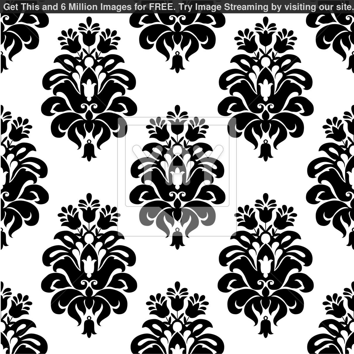 Damask Pattern Vector Free