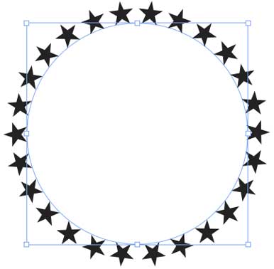 Decorative Circle Border Star