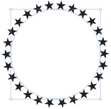 Decorative Circle Border Star Decorative Circle Border Star